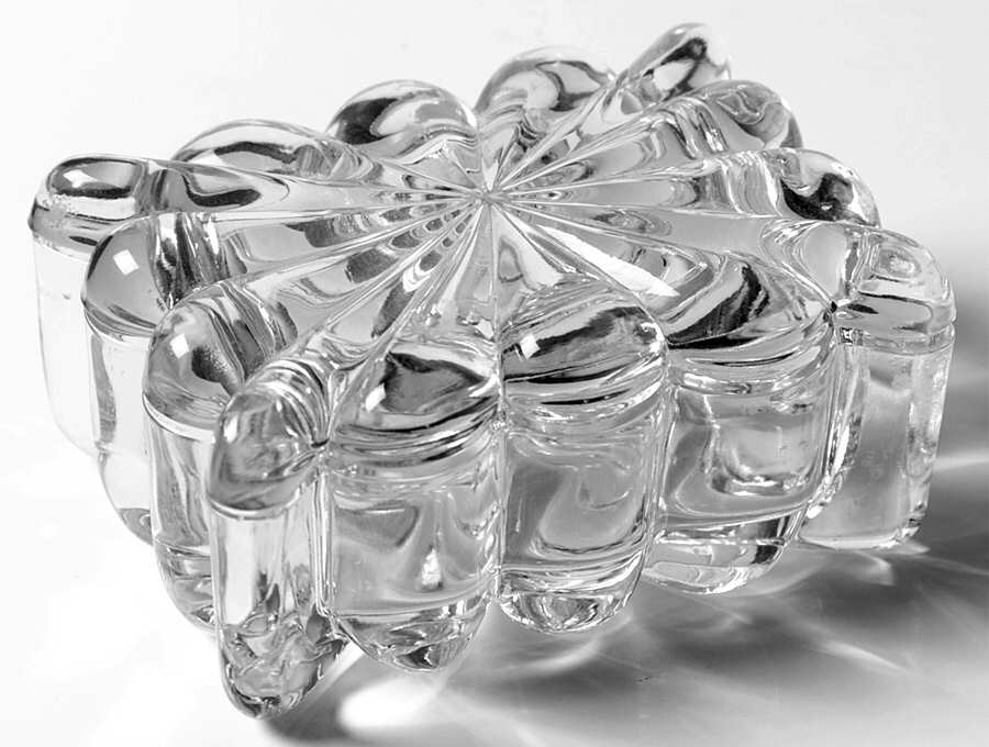 Crystolite (Pressed & Thin Blown) Cigarette Box & Lid by Heisey-1
