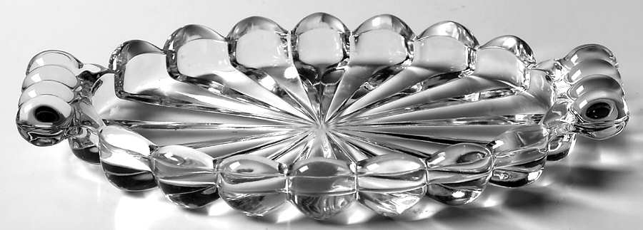 Crystolite (Pressed & Thin Blown) Individual Creamer/Sugar, Tray Only by Heisey-1