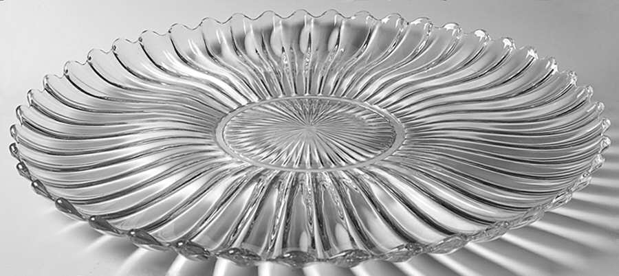 Crystolite (Pressed & Thin Blown) Large Torte Plate by Heisey-1