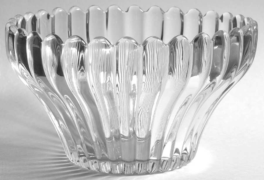Crystolite (Pressed & Thin Blown) 7" Touraine Floral Bowl by Heisey-1