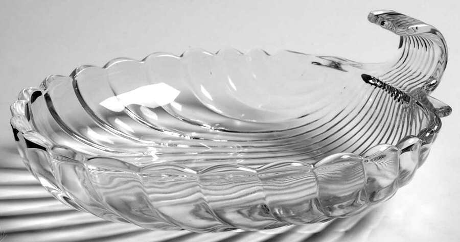 Crystolite (Pressed & Thin Blown) 7" Shell Praline Dish by Heisey-1