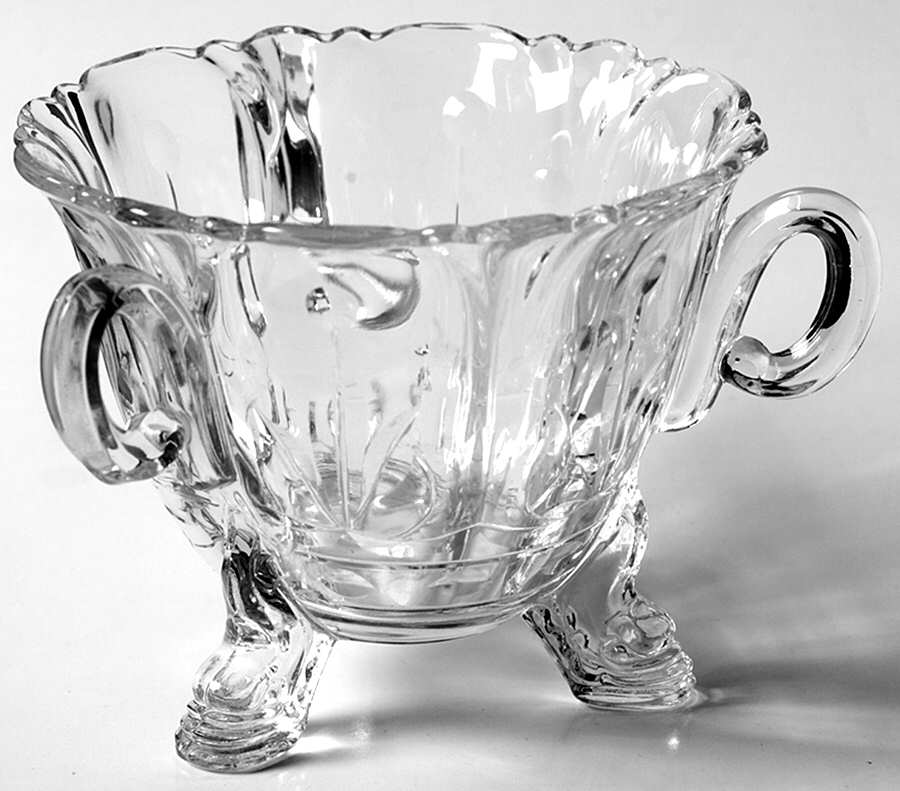 Danish Princess Dolphin Open Sugar by Heisey-1
