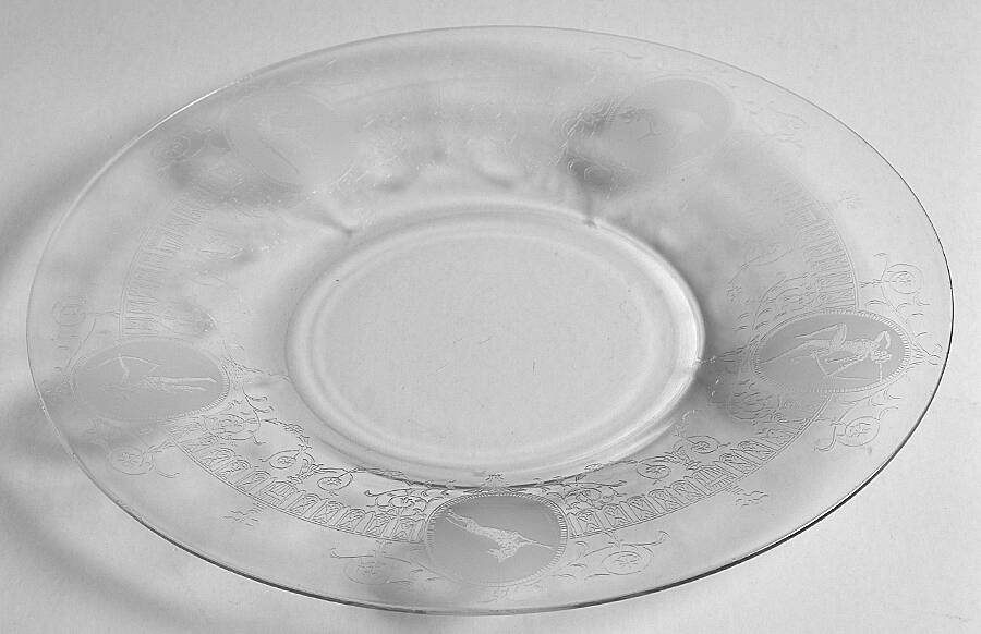 Diana Clear (Stem 3357) Luncheon Plate by Heisey-1