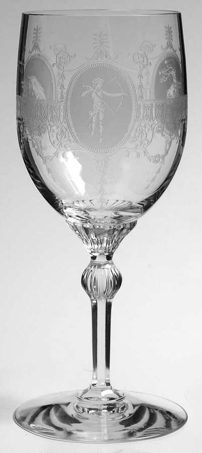 Diana Clear (Stem 3357) Water Goblet by Heisey-1