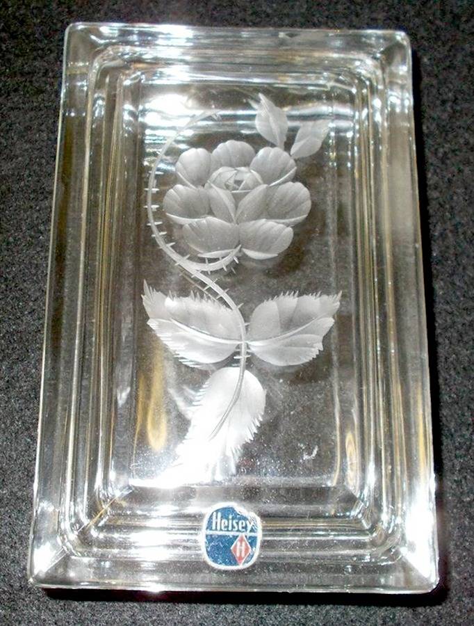 Dolly Madison Rose Cigarette Box & Lid by Heisey-1