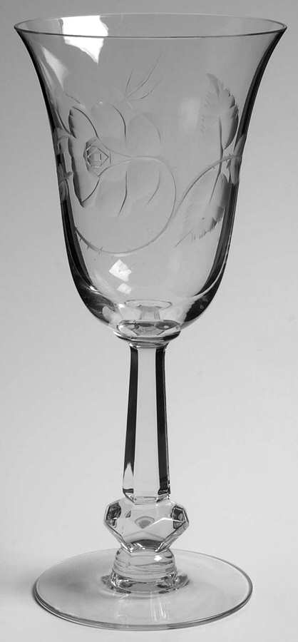 Dolly Madison Rose Water Goblet by Heisey-1