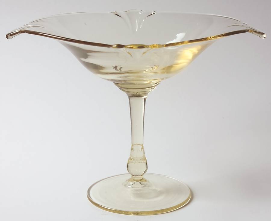 Empress Sahara Oval Compote (Height X Width) by Heisey-1