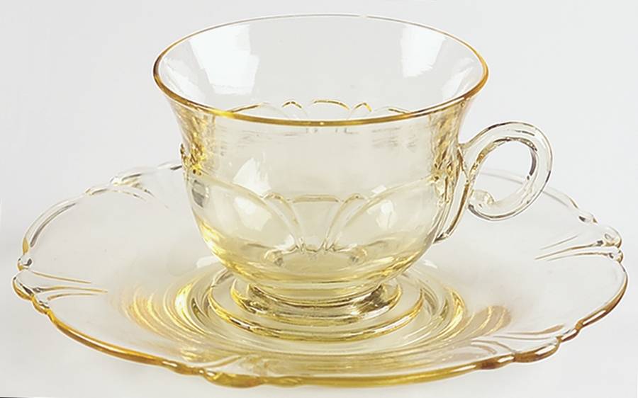Empress Sahara Cup and Saucer Set by Heisey-1