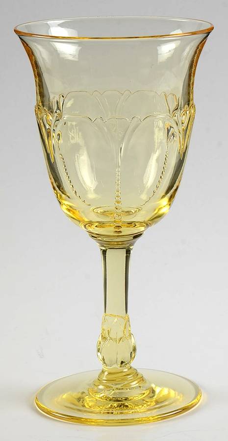 Empress Sahara Water Goblet by Heisey-1