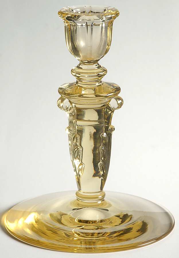 Empress Sahara 6" Single Light Candlestick by Heisey-1