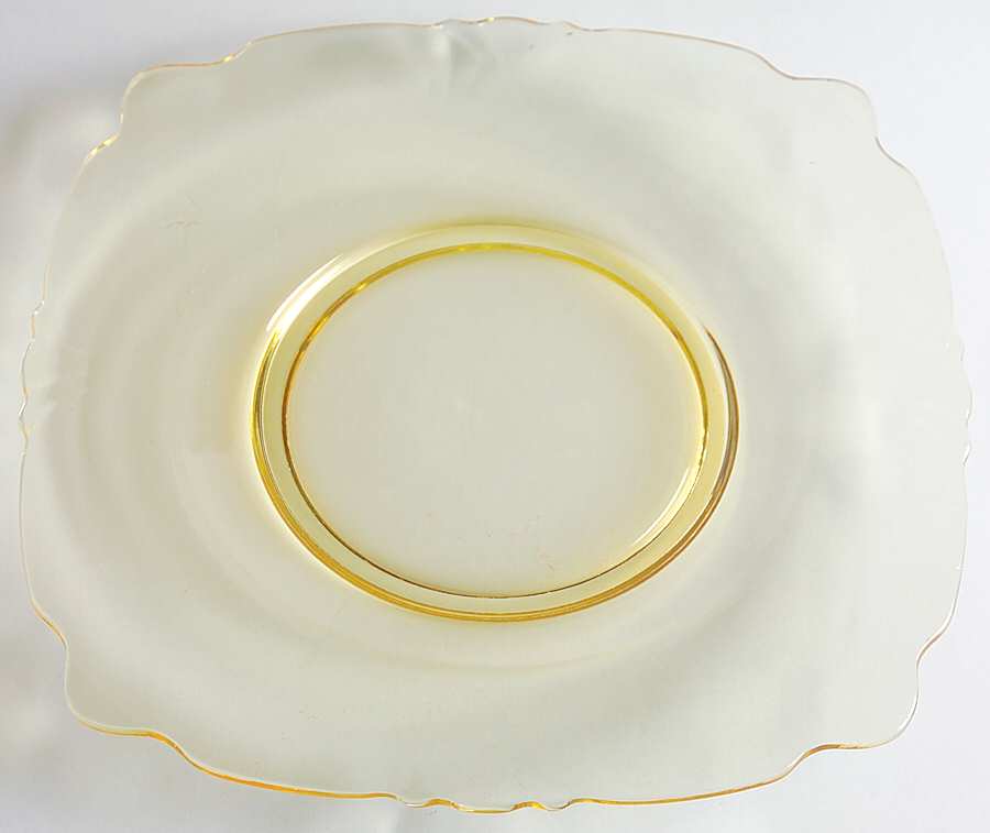 Empress Sahara 8" Sqaure Salad Plate by Heisey-1