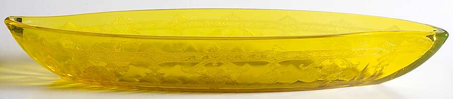 Empress Marigold 10" Oblong Celery by Heisey-1