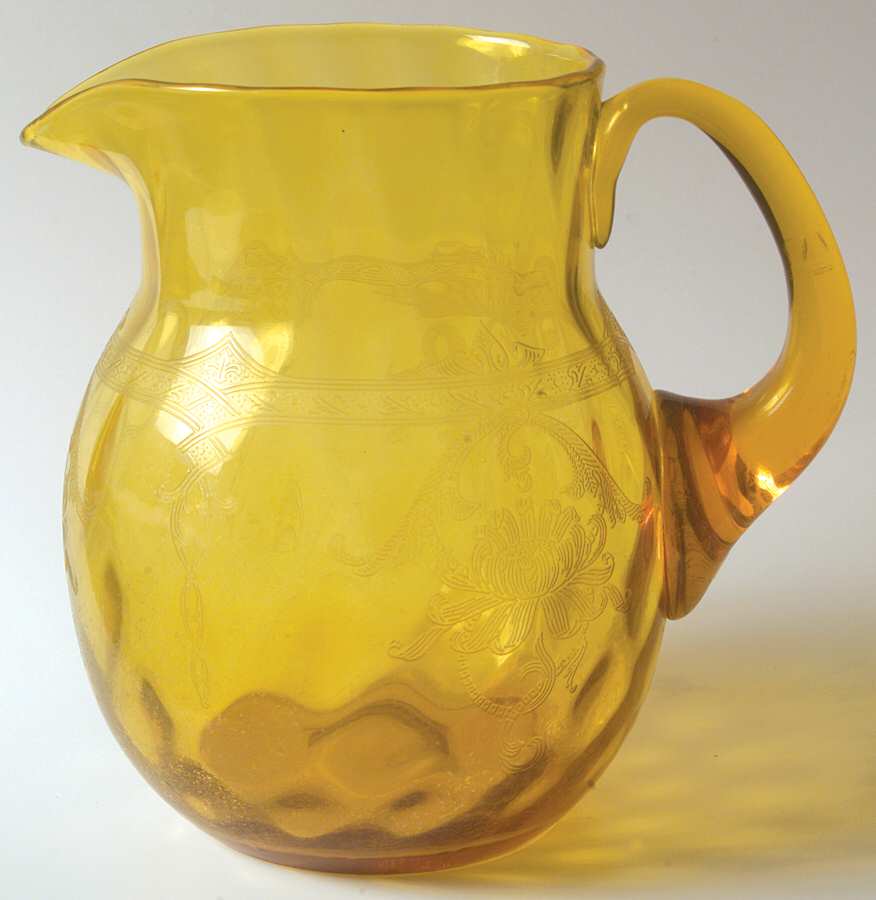 Empress Marigold 73 Oz Pitcher by Heisey-1