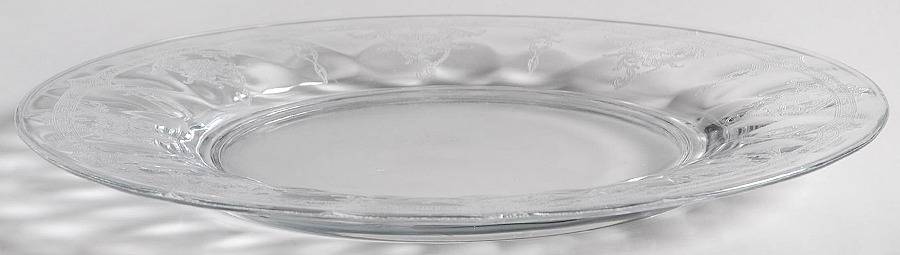 Empress Clear (Stem 3380)(Etch 447) Luncheon Plate by Heisey-1