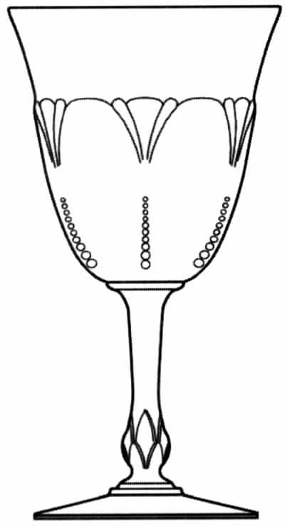 Empress Clear Water Goblet by Heisey-1
