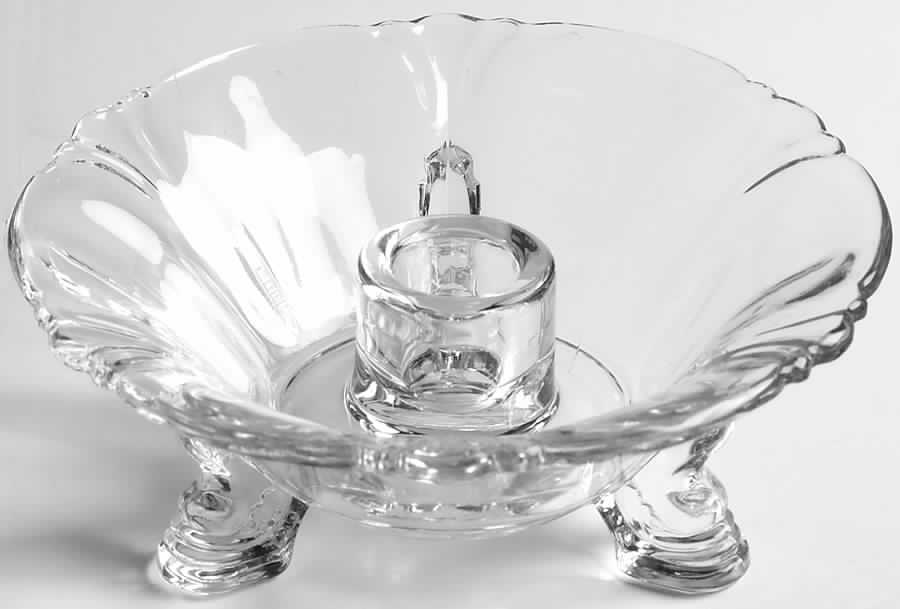 Empress Clear 2" 3 Toed Candleholder by Heisey-1