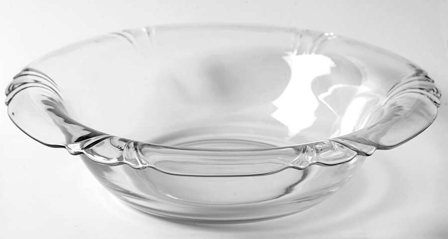 Empress Clear 9" Rolled Edge Bowl by Heisey-1