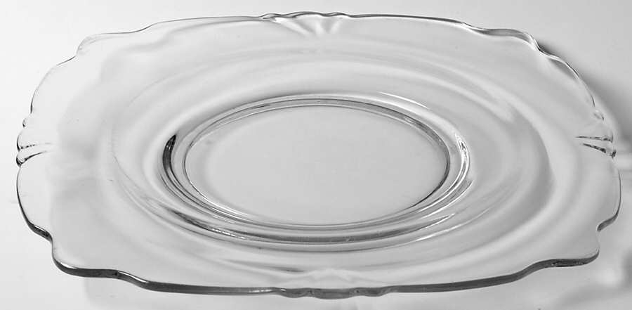 Empress Clear 8" Sqaure Salad Plate by Heisey-1