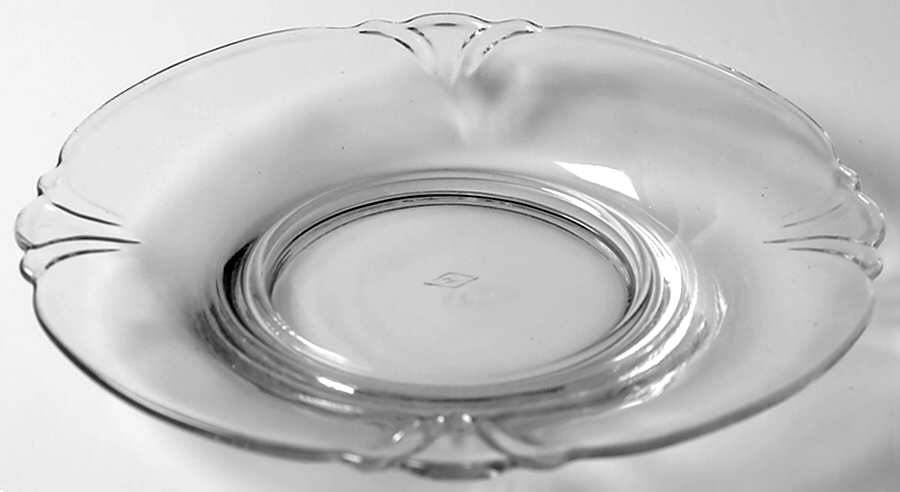 Empress Clear Saucer only by Heisey-1