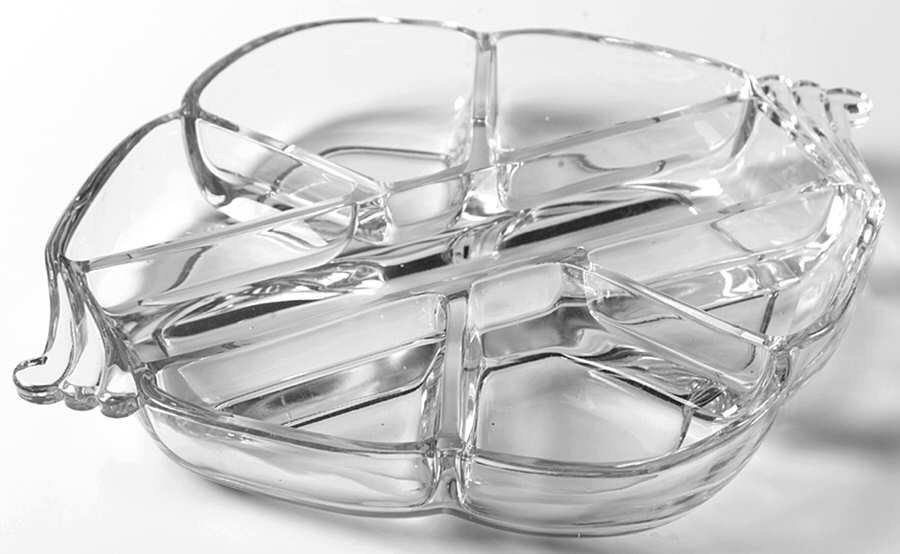 Empress Clear 7 Part Hors' d'Oeuvre Tray by Heisey-1