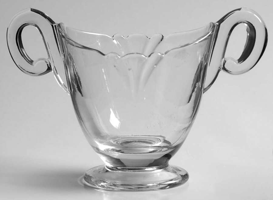 Empress Clear Individual Open Sugar by Heisey-1