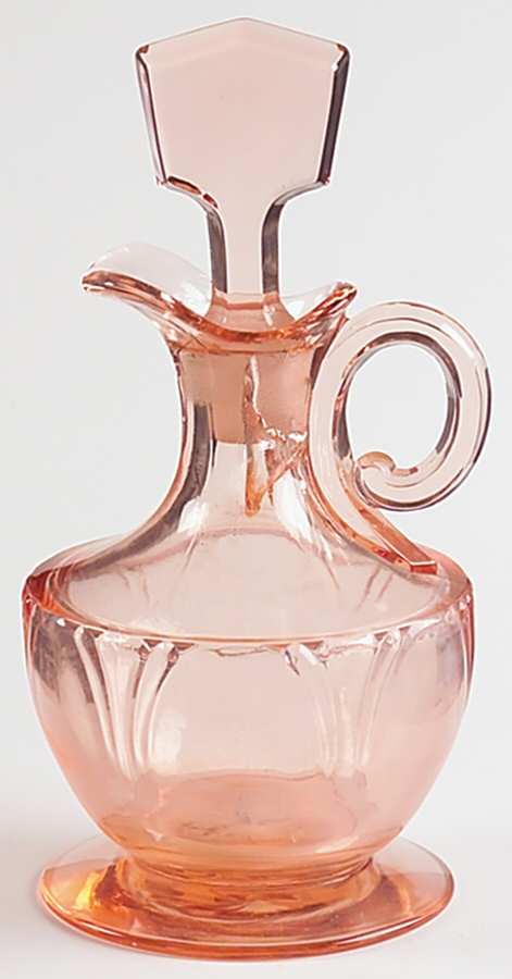 Empress Flamingo Oil Cruet & Stopper by Heisey-1