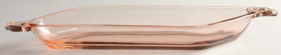 Empress Flamingo 10" Obong Relish by Heisey-1