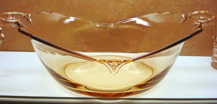 Empress Flamingo Large Dessert Bowl by Heisey-1
