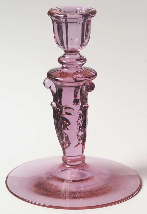 Empress Alexandrite 6" Single Light Candlestick by Heisey-1