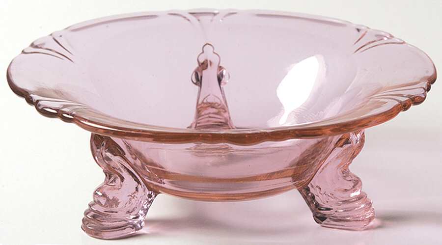 Empress Alexandrite Mint Dish-Dolphin 3 Toed by Heisey-1