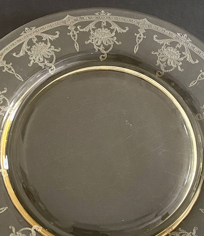 Empress Sahara (Yellow)(Stem 3380) Dinner Plate by Heisey-1
