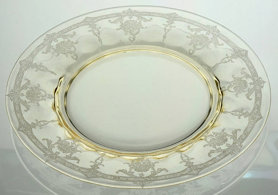 Empress Sahara (Yellow)(Stem 3380) 8" Salad Plate by Heisey-1