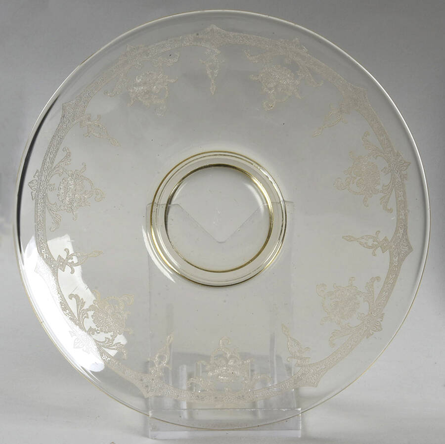 Empress Sahara (Yellow)(Stem 3380) Saucer Only by Heisey-1