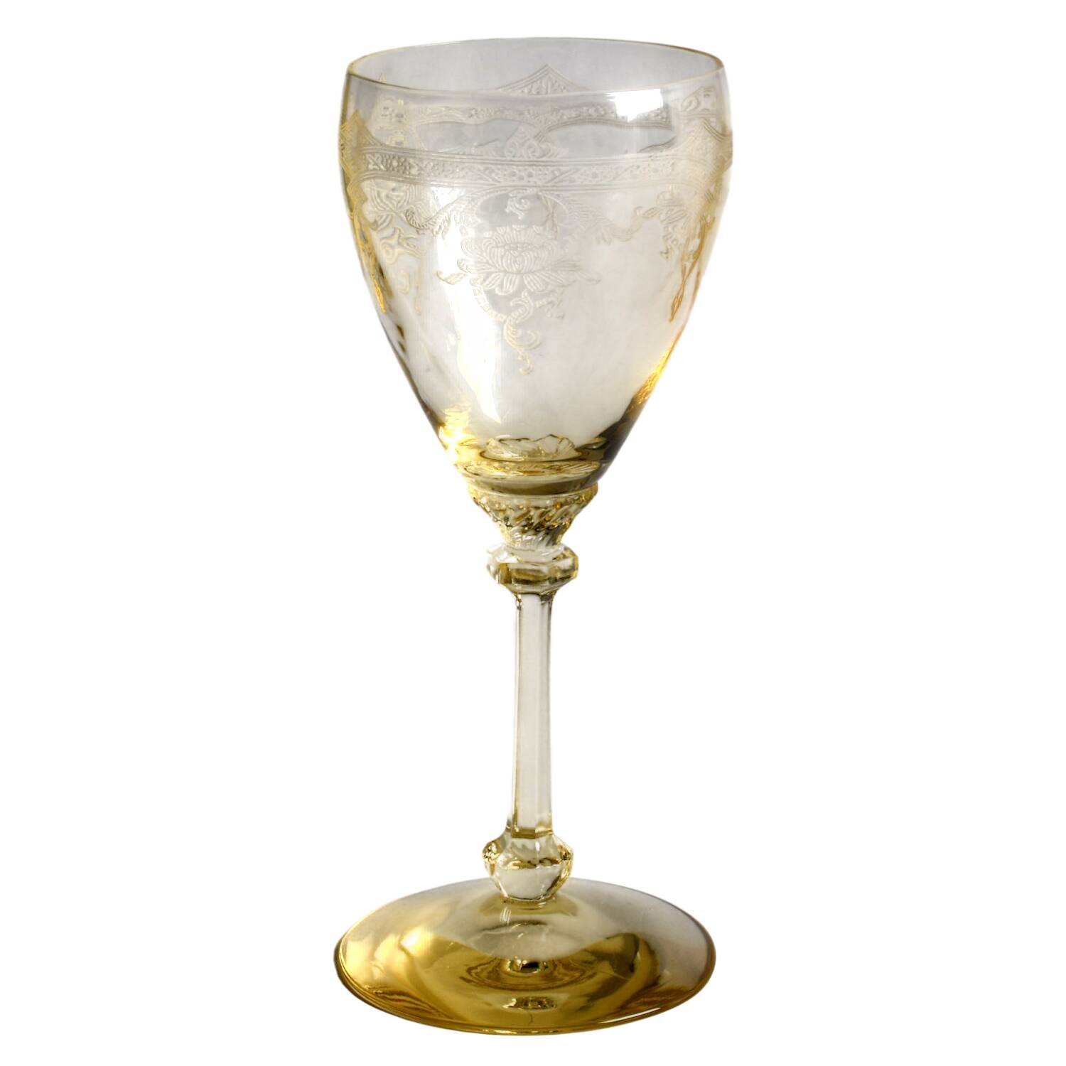 Empress Sahara (Yellow)(Stem 3380) Claret Wine by Heisey-1
