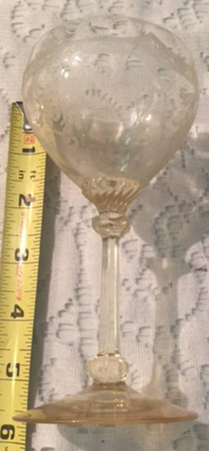 Empress Sahara (Yellow)(Stem 3380) Liquor Cocktail by Heisey-1