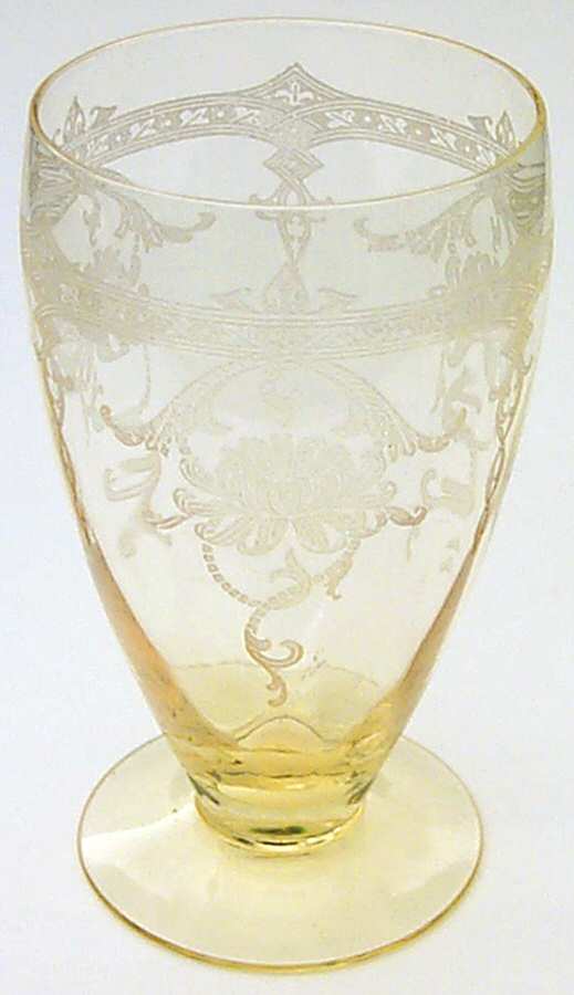 Empress Sahara (Yellow)(Stem 3380) Juice Glass by Heisey-1