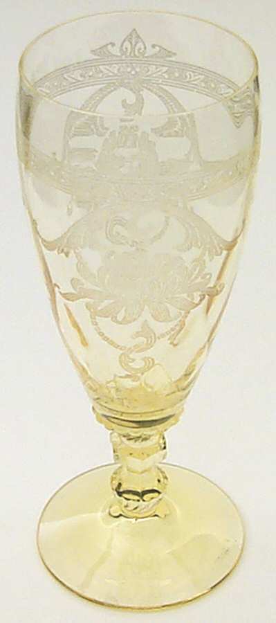 Empress Sahara (Yellow)(Stem 3380) Parfait by Heisey-1
