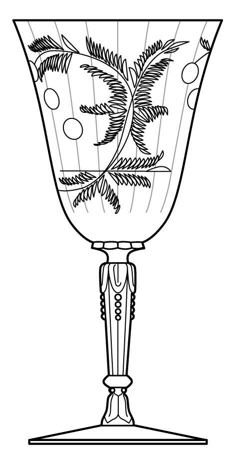 Everglade Water Goblet by Heisey-1