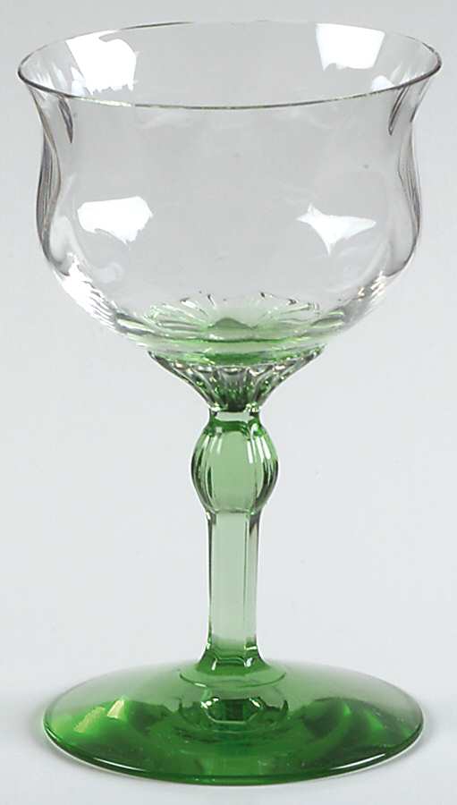 Fairacre Moongleam Green Liquor Cocktail by Heisey-1