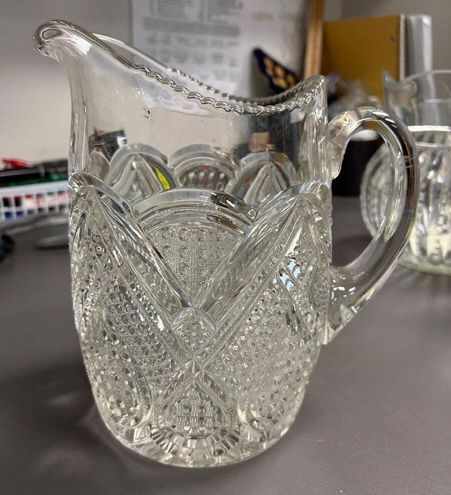 Fancy Loop Clear 64 Oz Pitcher by Heisey-1