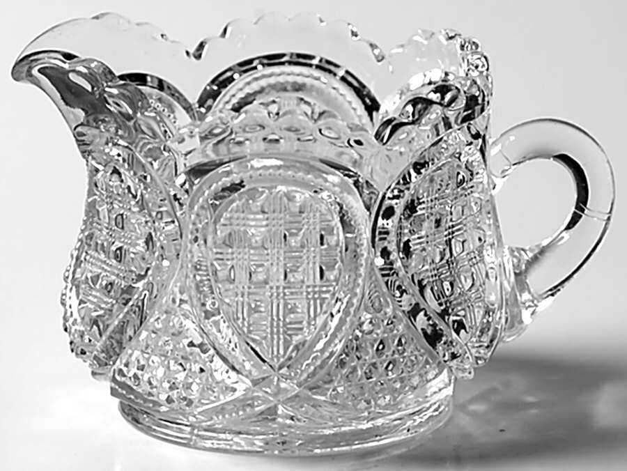 Fancy Loop Clear Creamer by Heisey-1