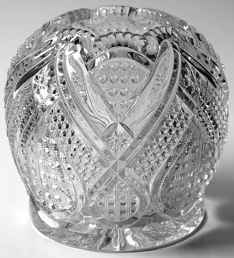 Fancy Loop Clear 6" Rose Bowl by Heisey-1