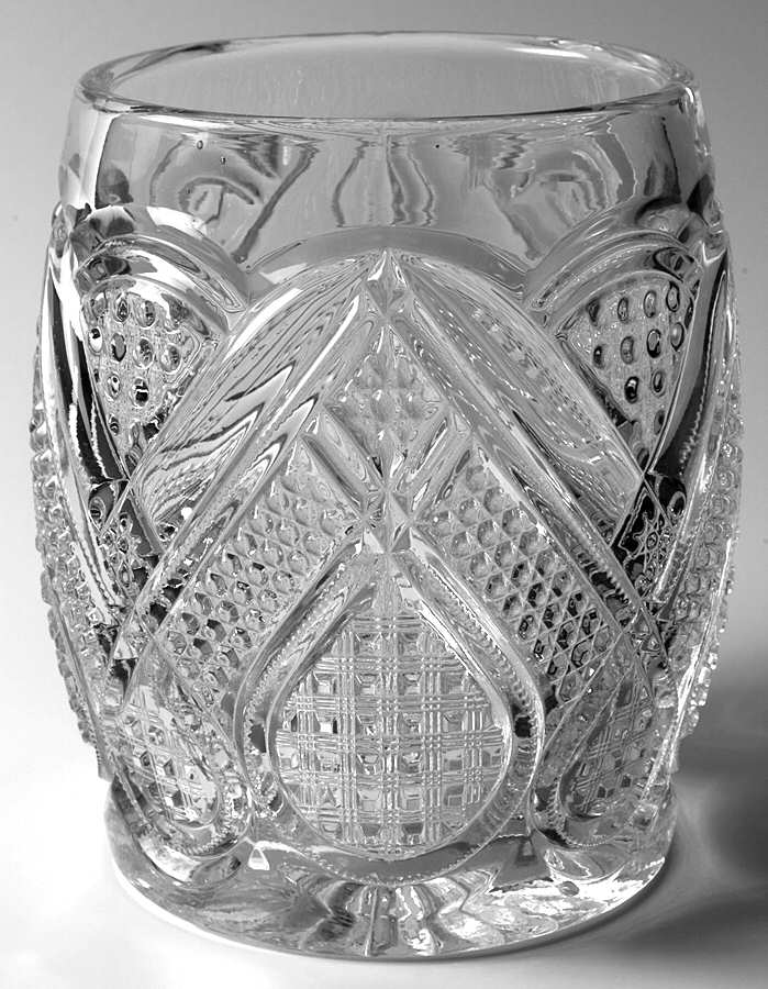 Fancy Loop Clear Cracker Jar No Lid by Heisey-1
