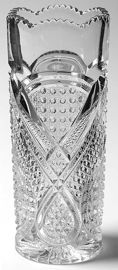 Fancy Loop Clear 8" Flower Vase by Heisey-1