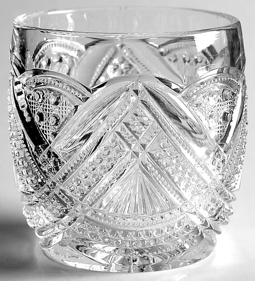 Fancy Loop Clear Mustard No Lid by Heisey-1