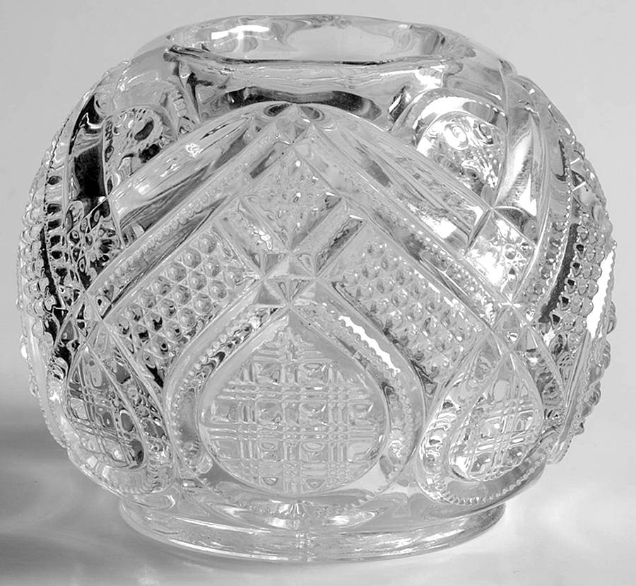 Fancy Loop Clear 3" Rose Bowl by Heisey-1