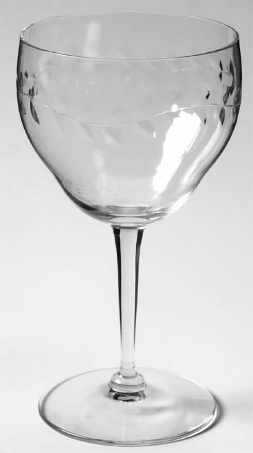 Festoon Wreath Tall Water Goblet by Heisey-1