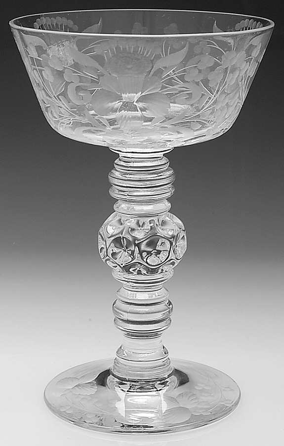 Florentine Champagne/Tall Sherbet by Heisey-1