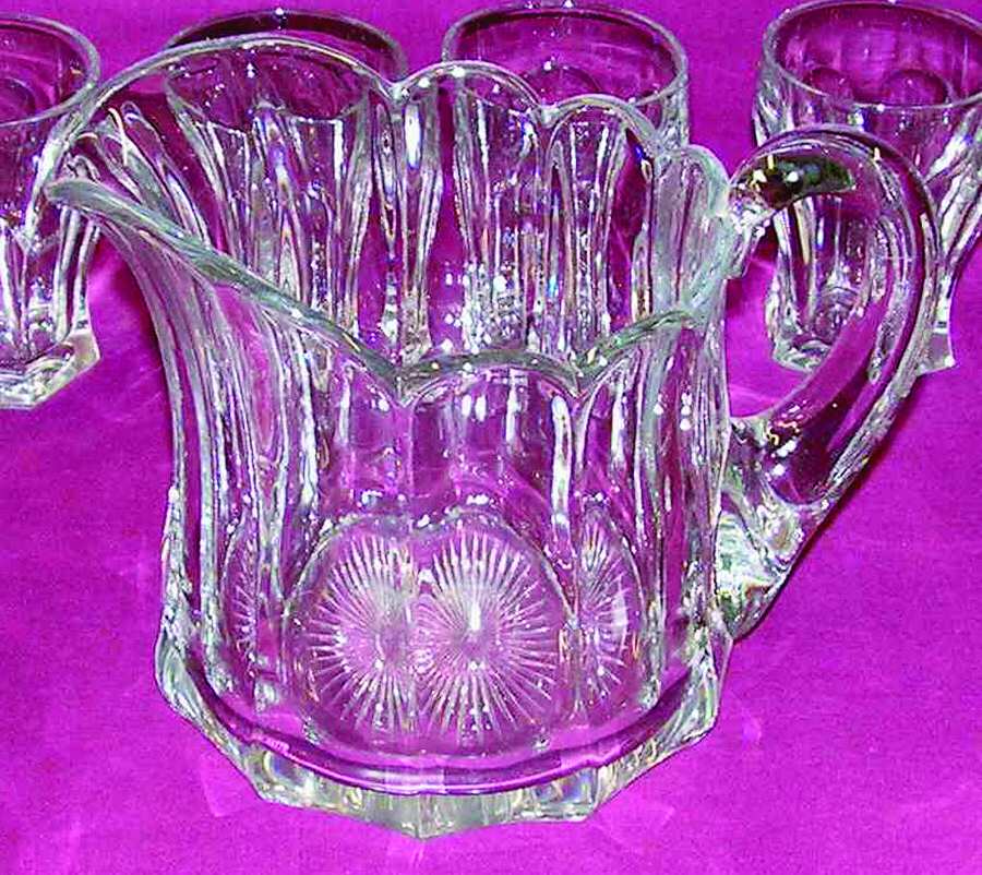 Flat Panel Clear Pitcher by Heisey-1