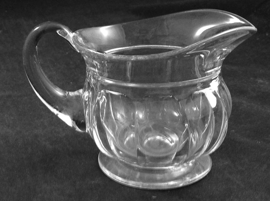 Flat Panel Clear Hotel Creamer by Heisey-1